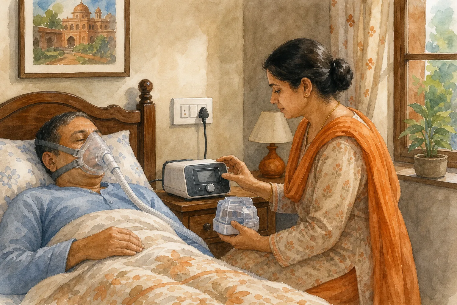 BiPAP therapy features and home setup checks for Indian families.