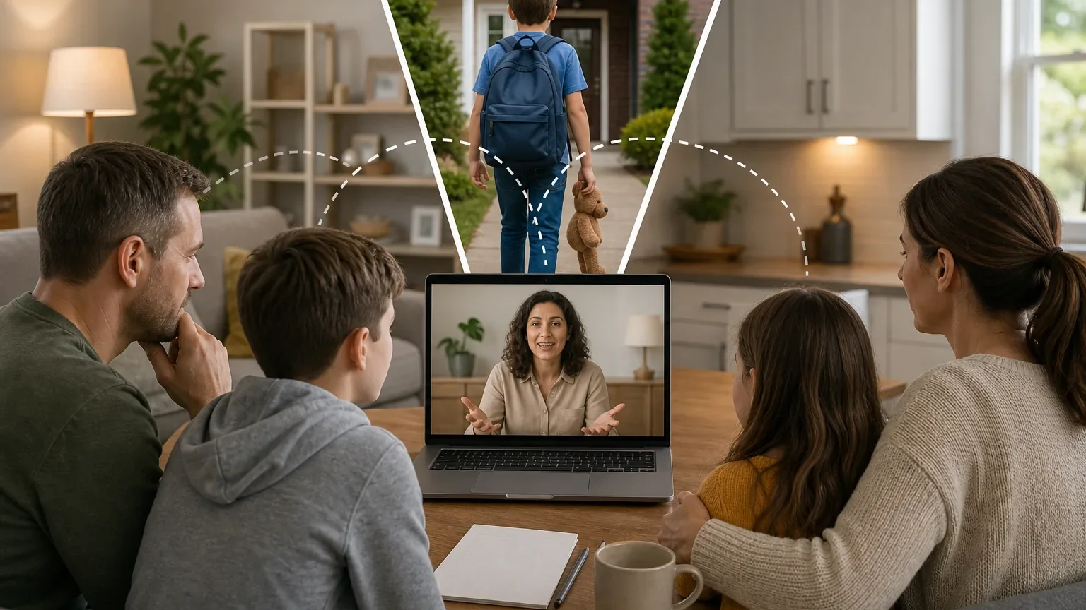 Illustration for Online therapy for blended families