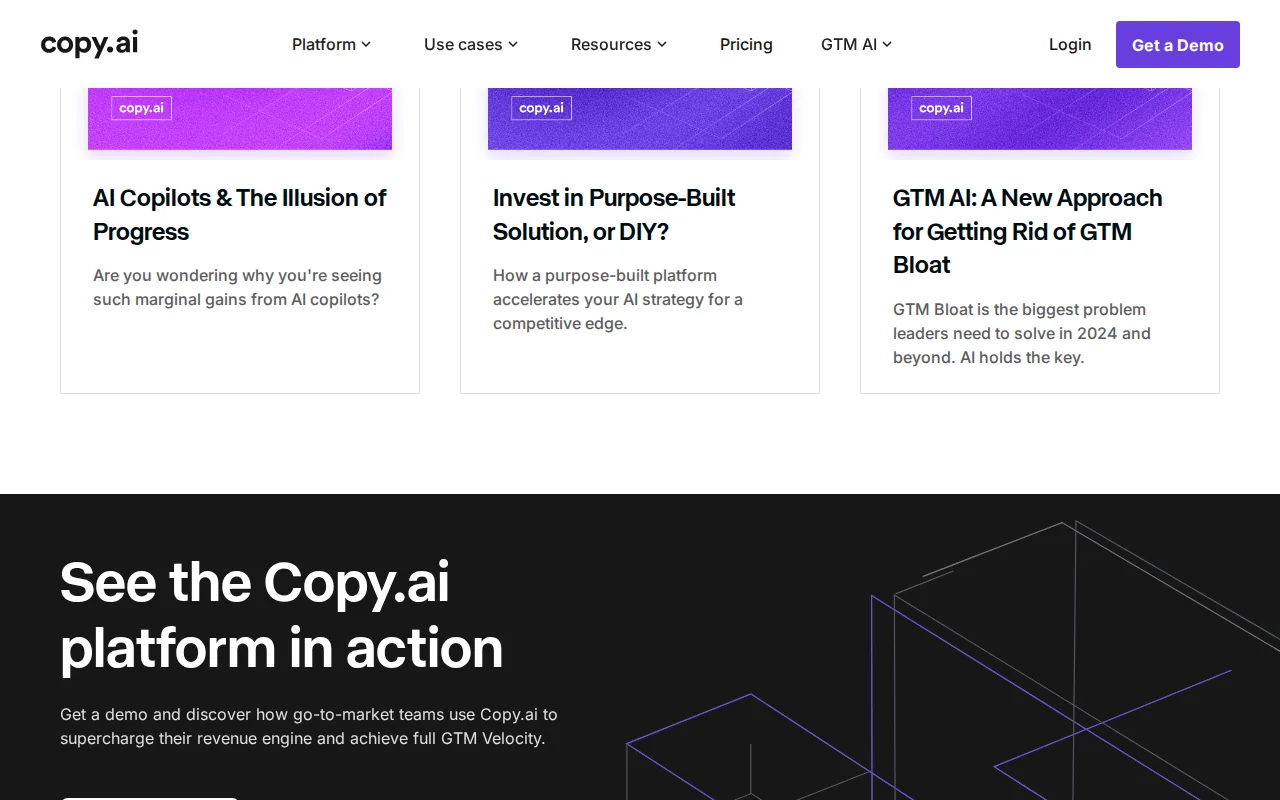 Copy.ai: visual reference for 10. Copy.ai , Budget‑Friendly Blog Example