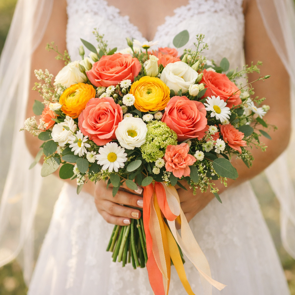 A photorealistic image related to bridal-bouquet-ideas. Alt: bridal-bouquet-ideas