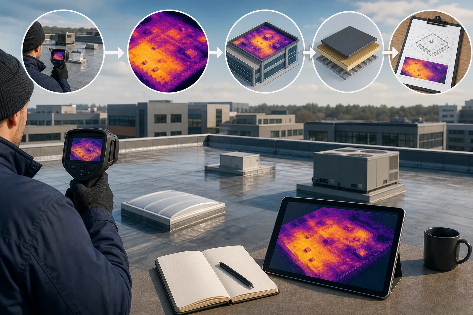 Illustration for Thermal Roof Inspection app
