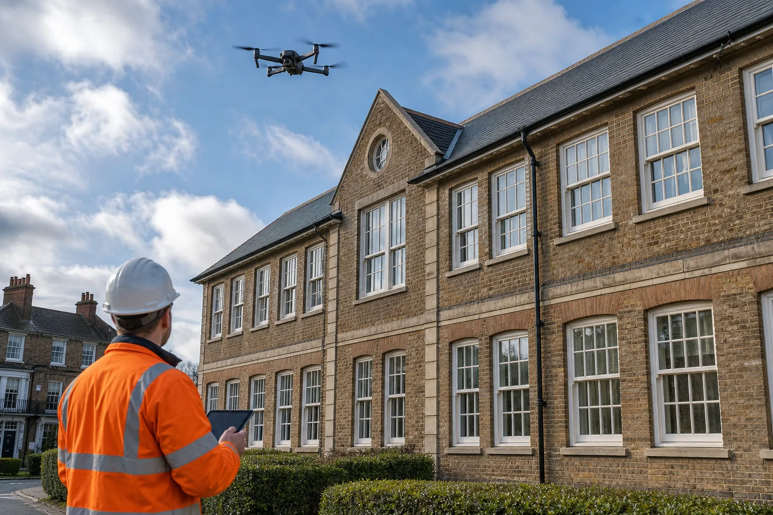 building envelope inspection for heat loss at a UK public estate