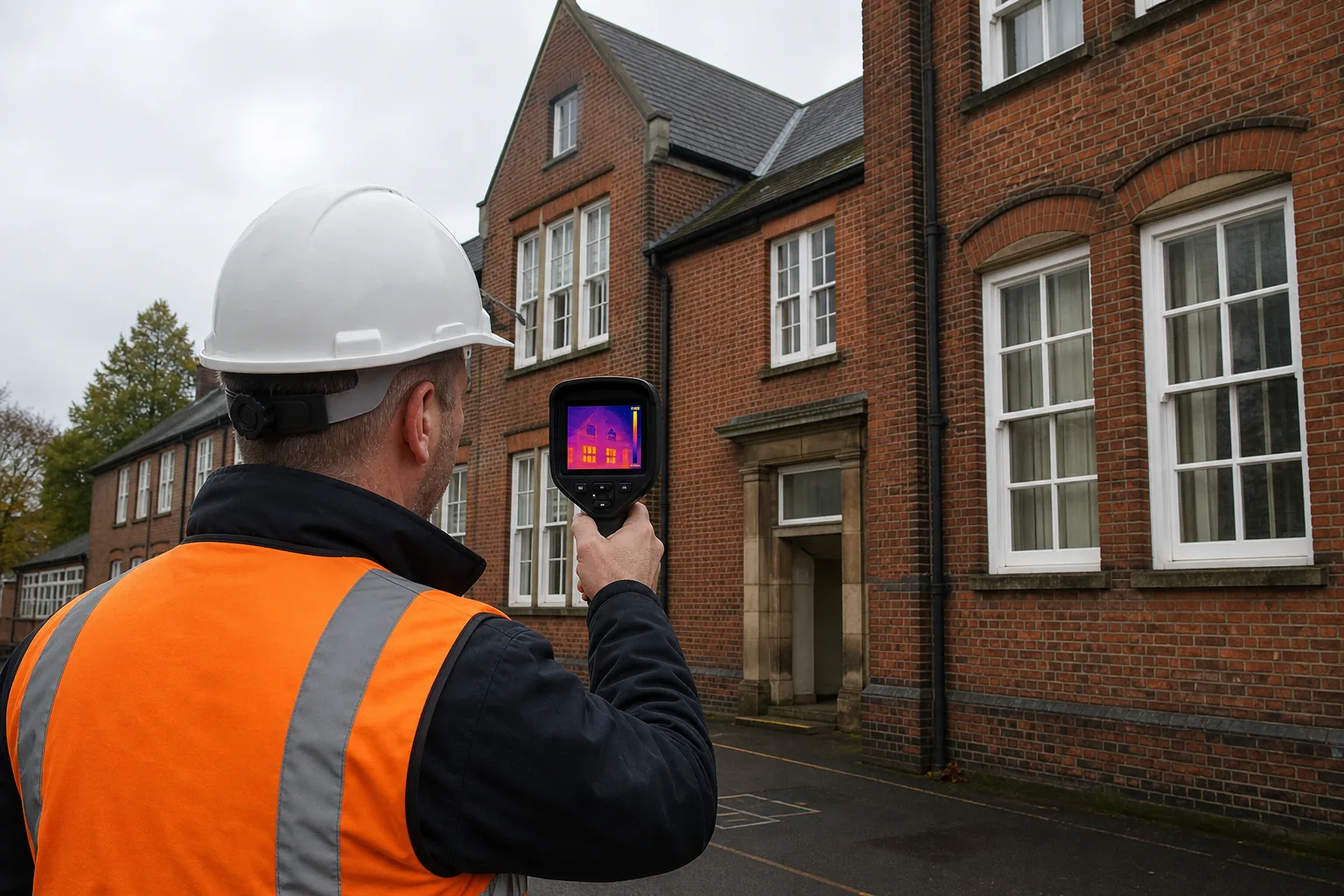 thermal imaging survey of school building fabric and heat loss risks