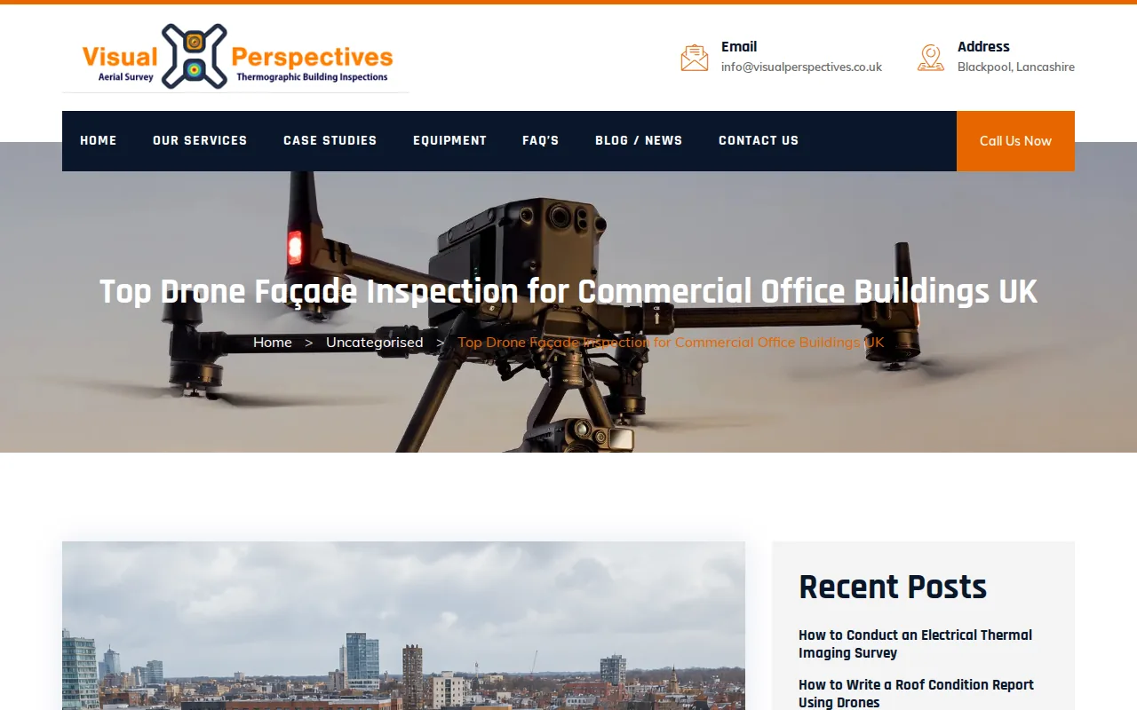 Visual Perspectives Limited: visual reference for 1. Visual Perspectives Limited (Our Top Pick) – Independent Drone Façade Surveys with Thermal Imaging