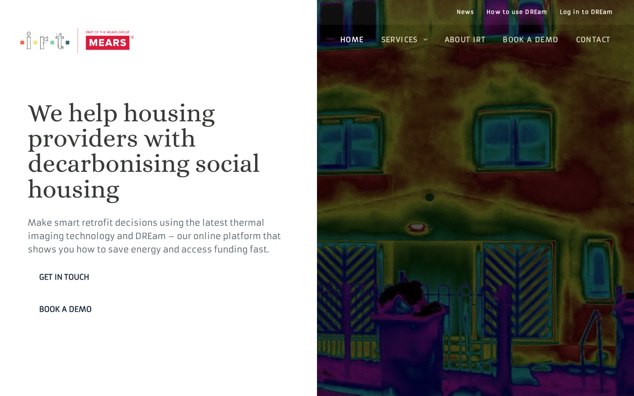 IRT Surveys: visual reference for 5. IRT Surveys – Thermal Imaging with In‑House Energy Modelling Platform