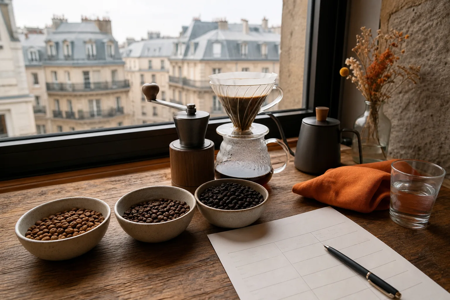 comparing coffee roast levels and flavor profiles