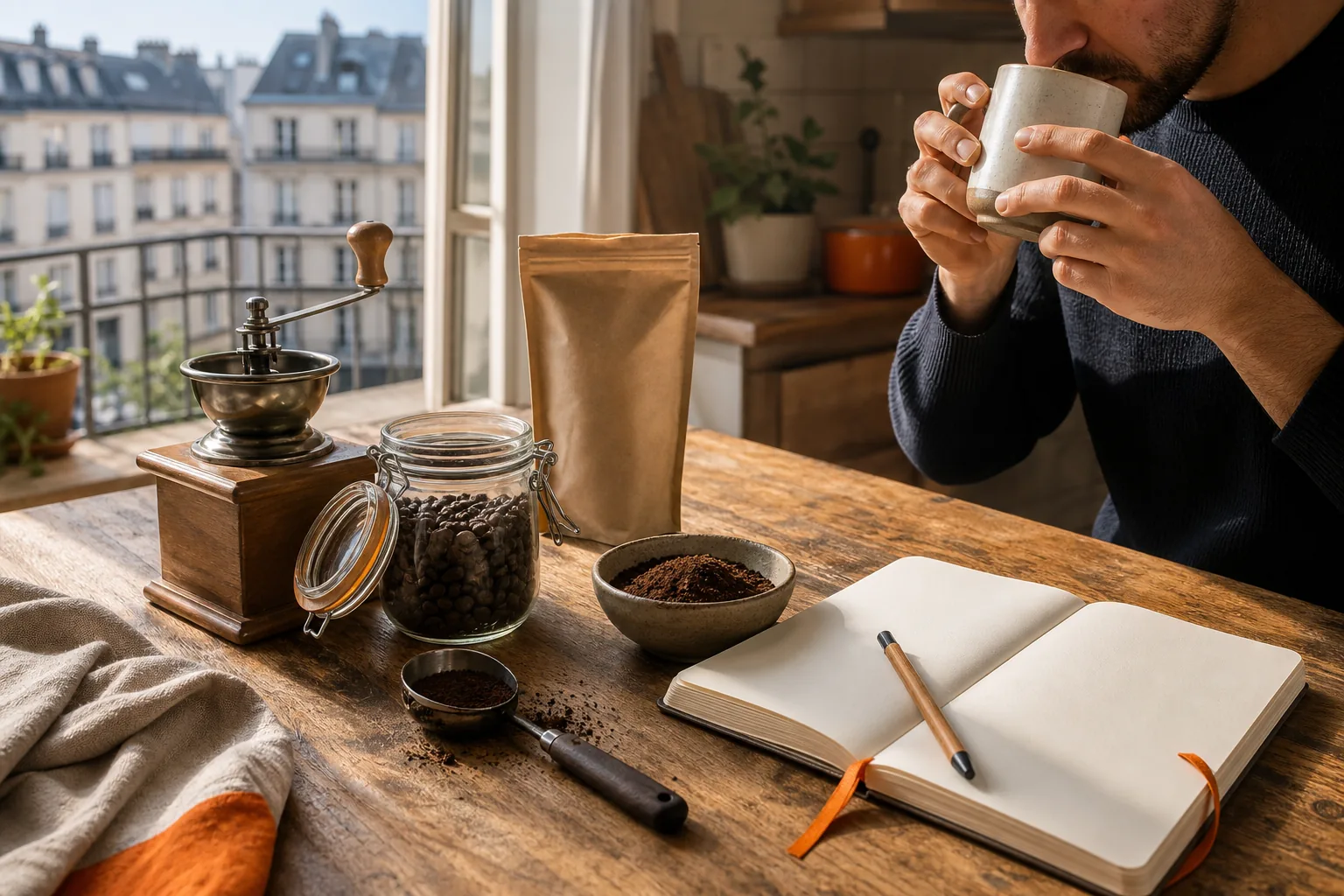 evaluating the first delivery from a fair trade coffee subscription