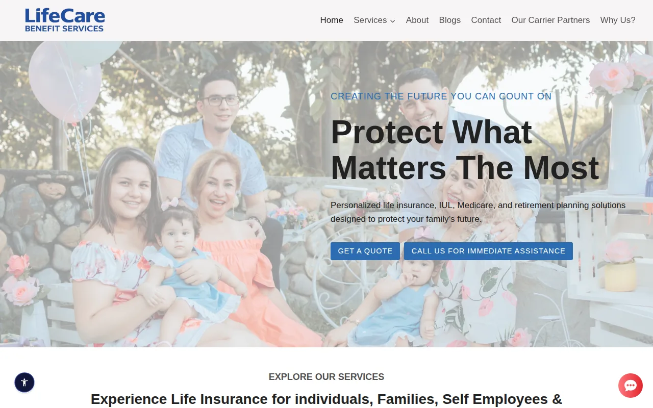 Life Care Benefit Services: visual reference for 1. Life Care Benefit Services (Our Top Pick)