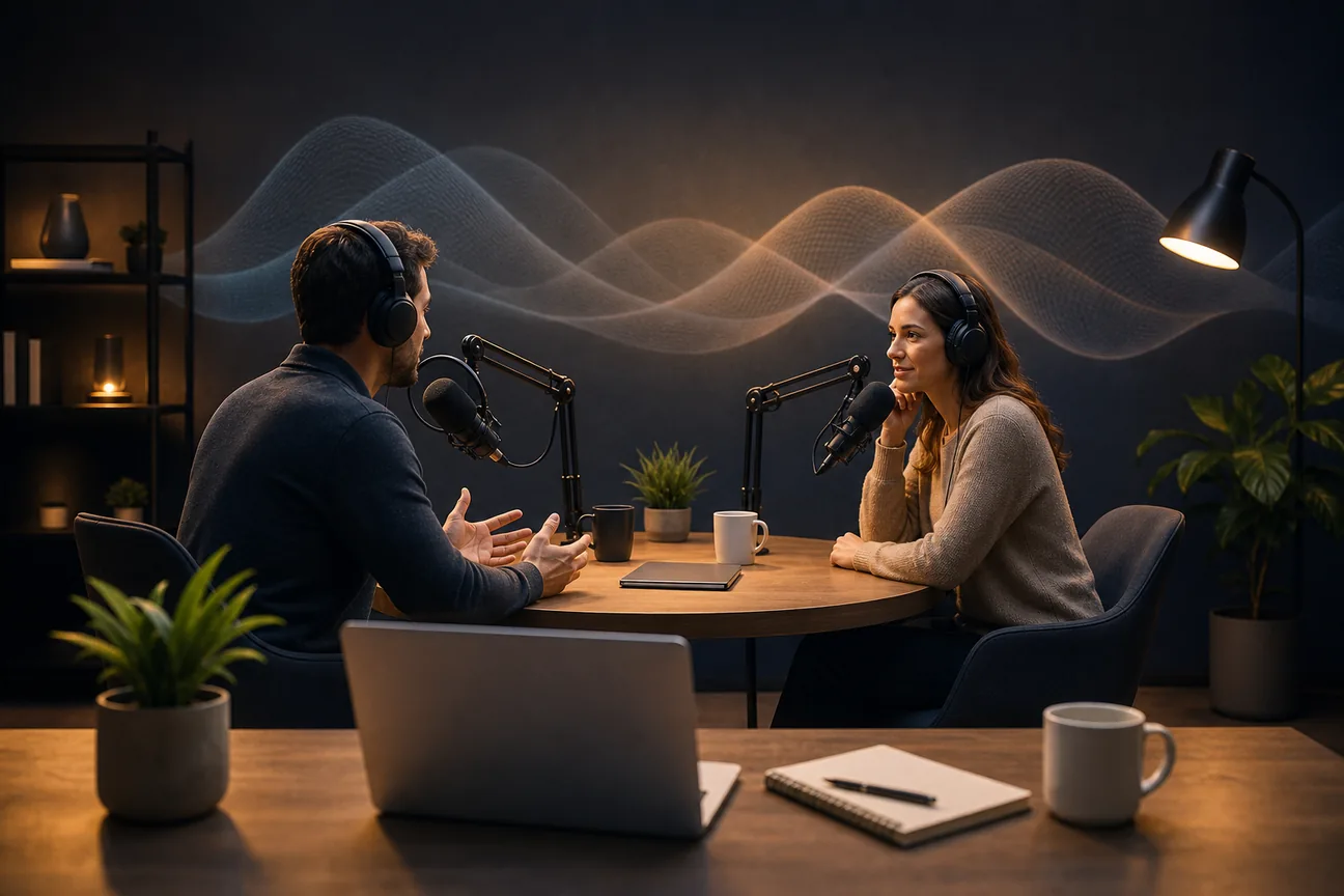 Editorial illustration for 8 Best Places to Buy SaaS Podcast Sponsorship