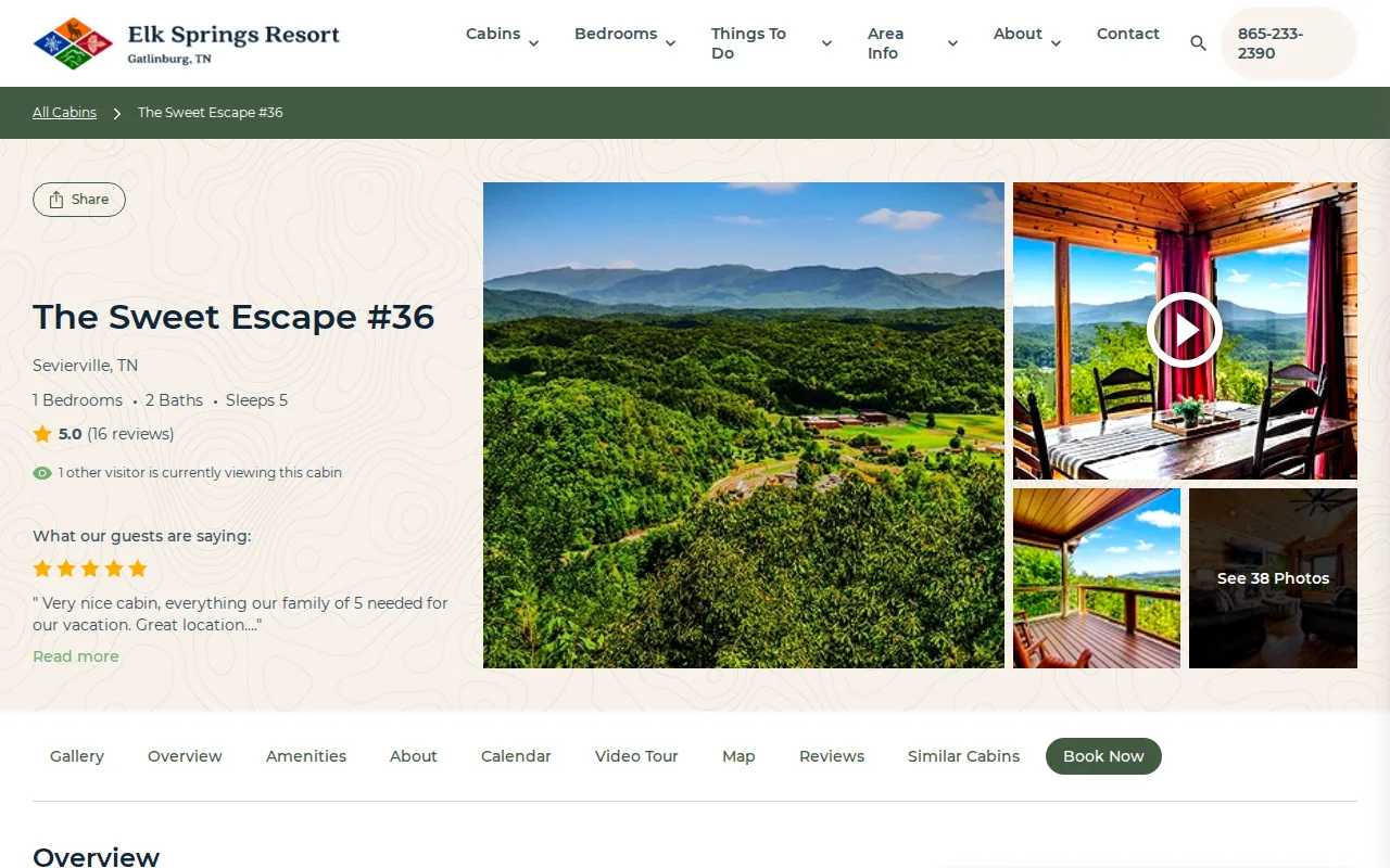 The Sweet Escape: visual reference for 3. The Sweet Escape, A Hot-Tub Retreat for a Romantic Smoky Mountains Stay