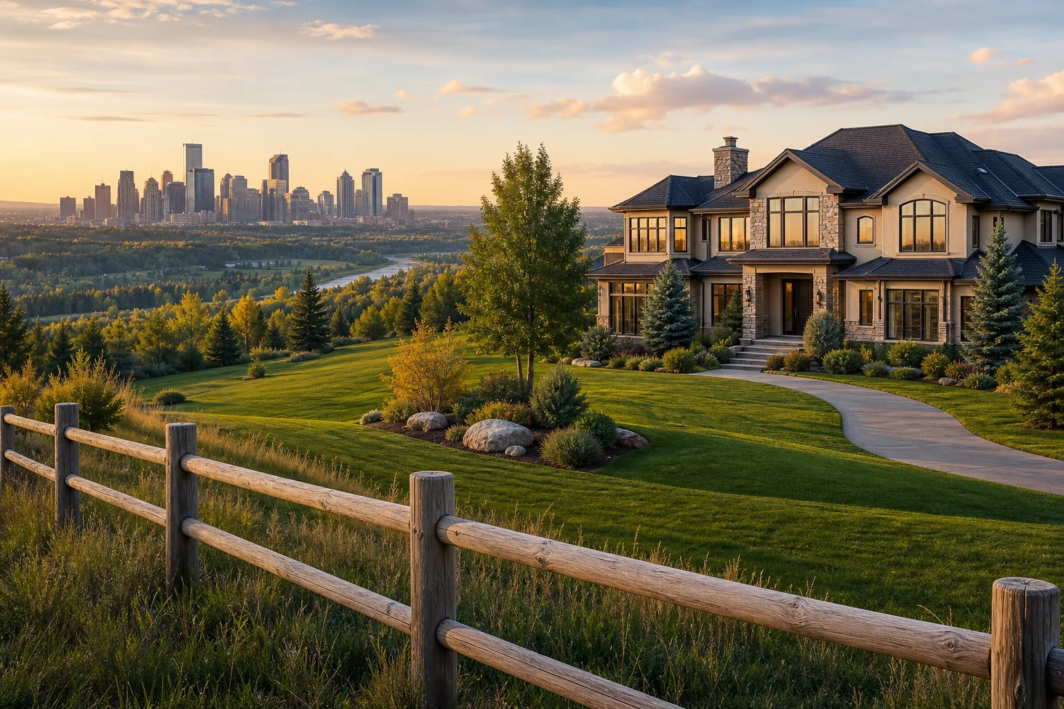 Illustration for Calgary West Detached Homes: Larger Lots