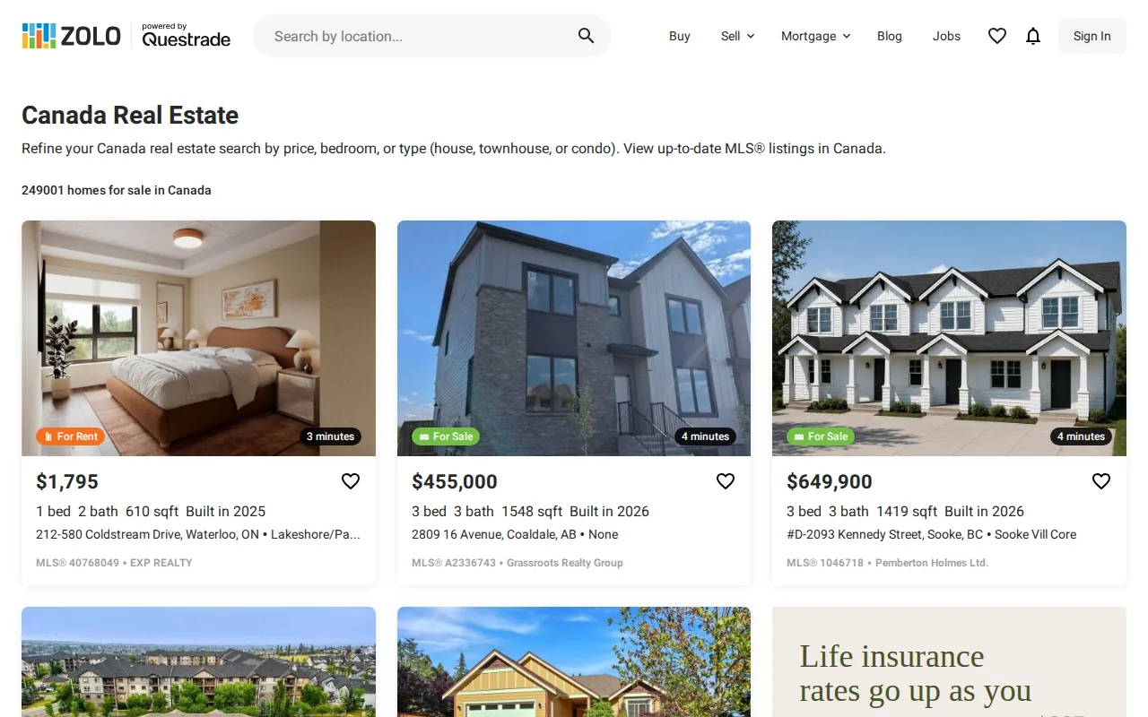 Zolo: visual reference for 3. Zolo — Convenient listing and neighbourhood research