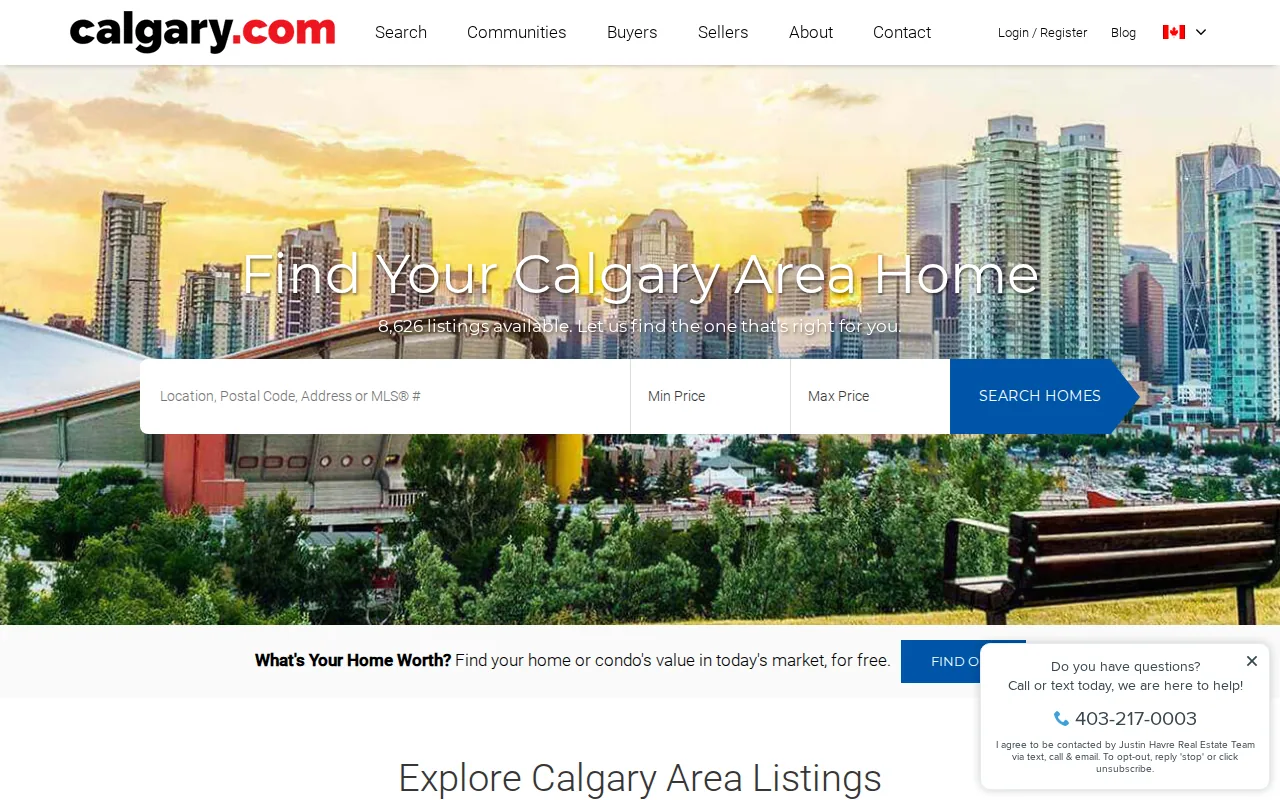 Calgary.com: Interactive map search for local discovery: visual reference for 5. Calgary.com: Interactive map search for local discovery