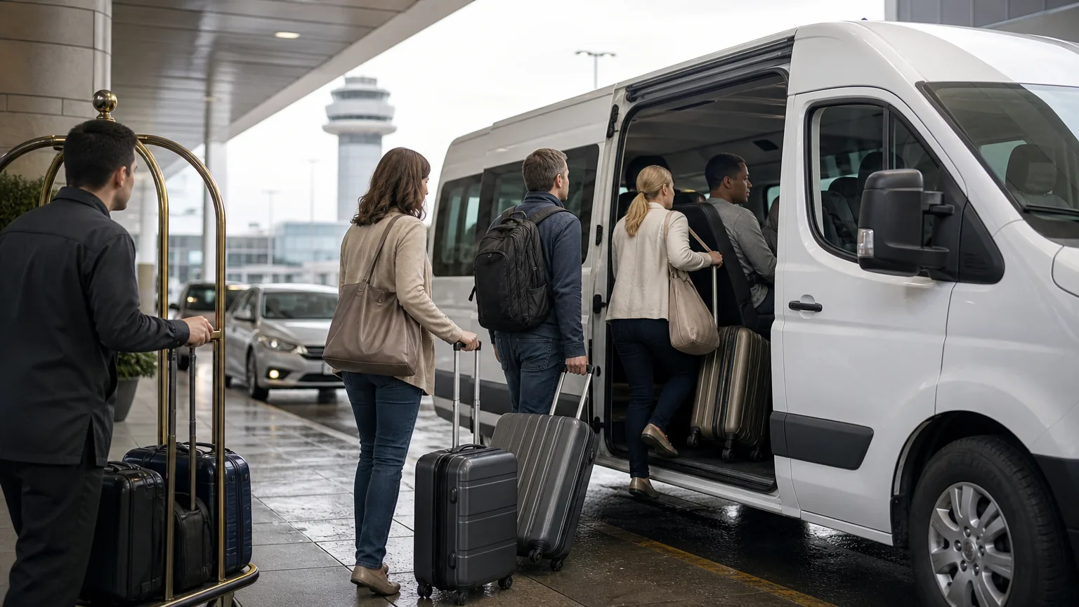 Hotel Courtesy Shuttles: visual reference for 6. Hotel Courtesy Shuttles — Convenient but Narrow