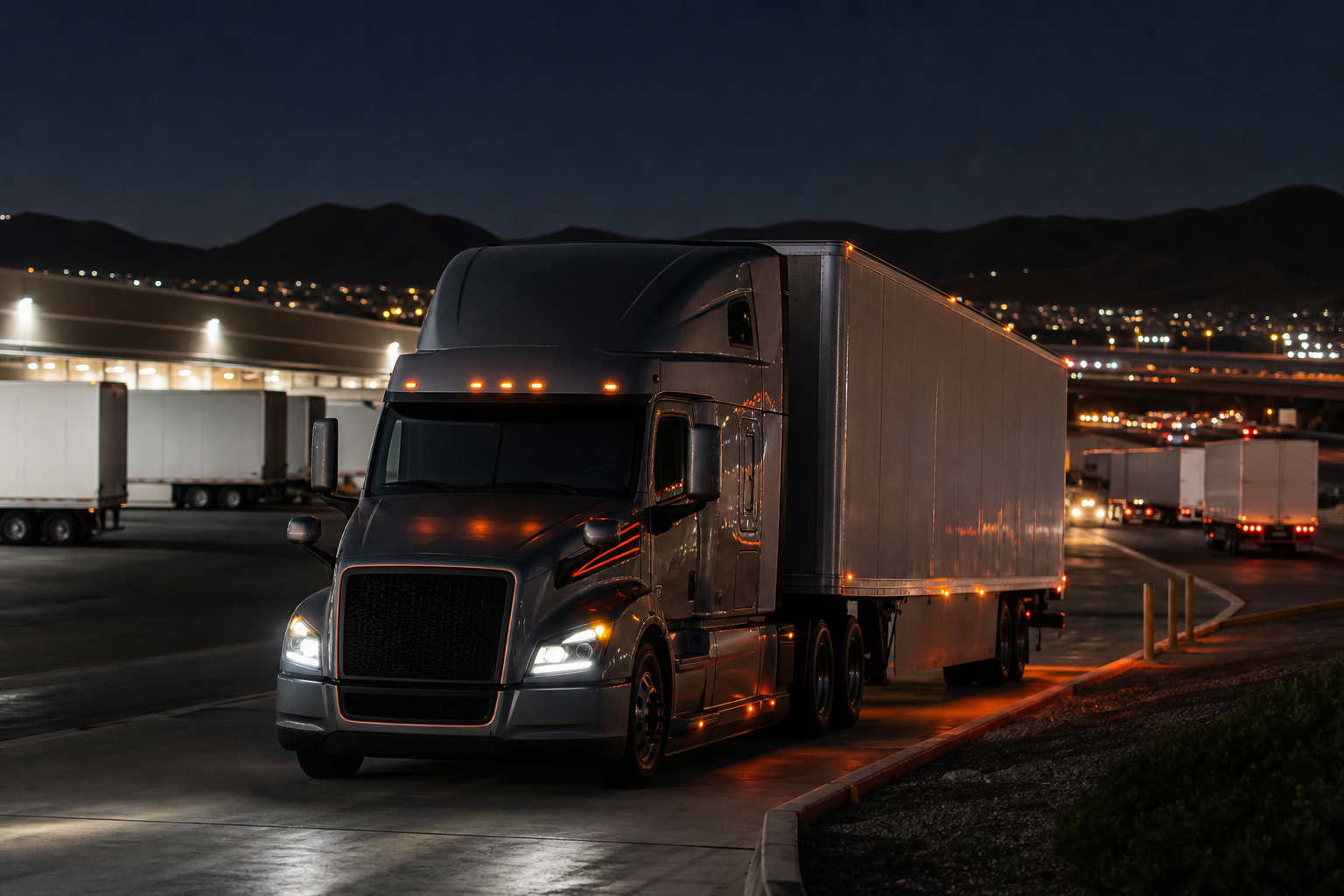 CDL-A regional linehaul truck driving near the Inland Empire