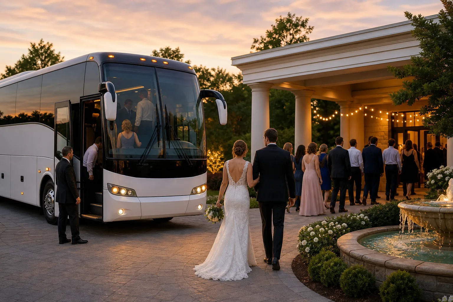 Illustration for Wedding and Event Shuttle Providers