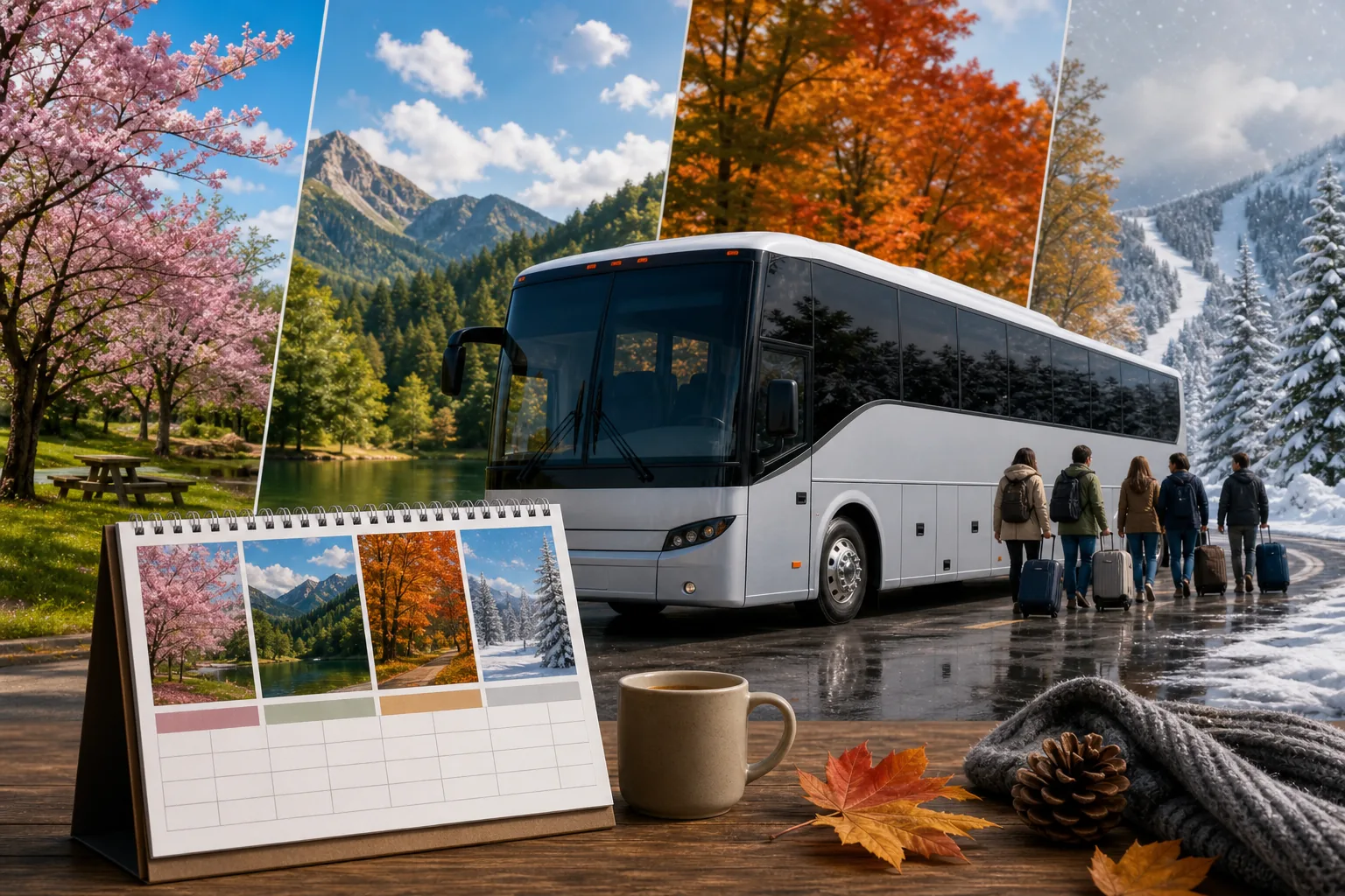 Illustration for Multi-Day and Seasonal Charter Bus Providers