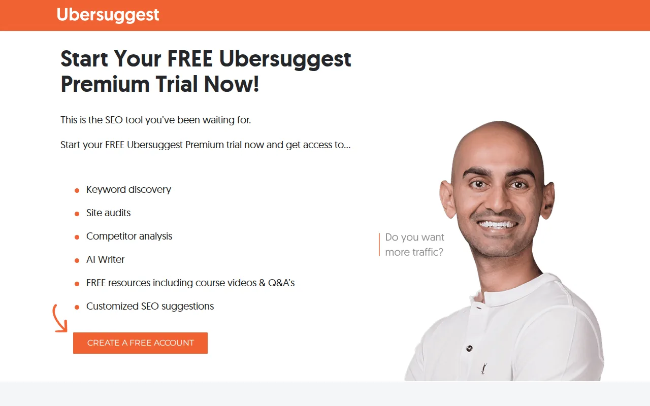 Ubersuggest: visual reference for 2. Ubersuggest
