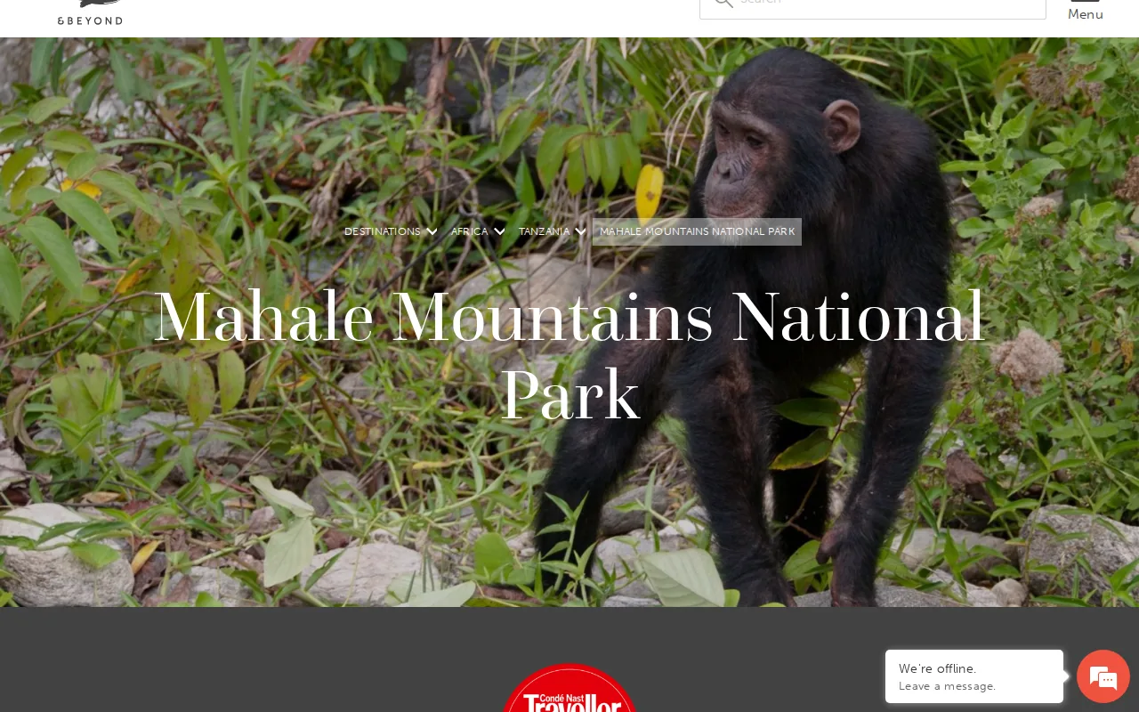 Mahale Mountains National Park: visual reference for 2. Mahale Mountains National Park – Chimpanzee Trekking on Lake Tanganyika