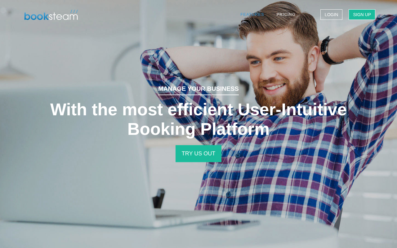 BookSteam features page screenshot