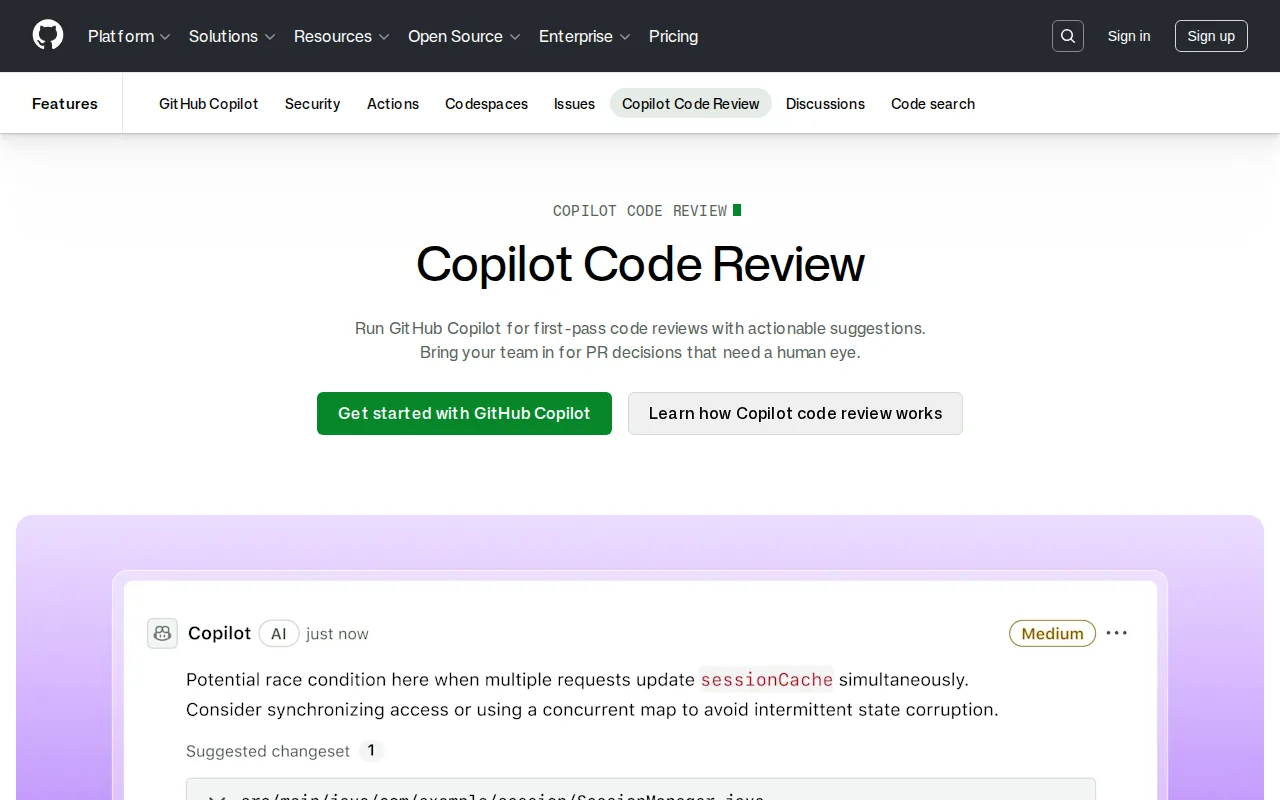 GitHub: visual reference for 5. GitHub — Full‑Stack Hosting with Built‑In Code Review