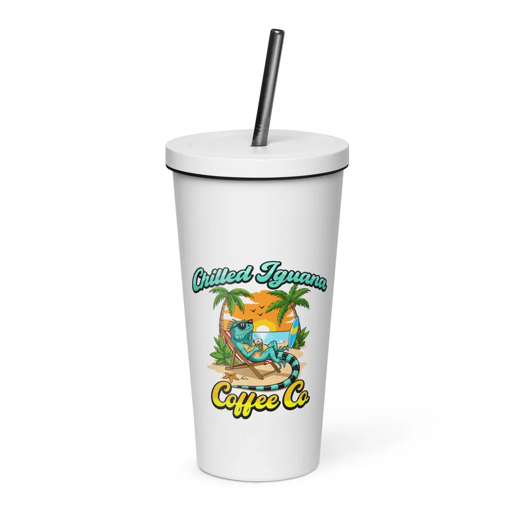 Product photo of Insulated tumbler with a straw