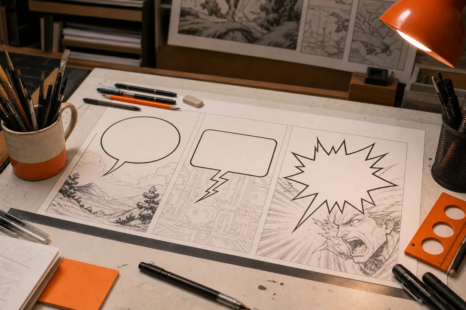 comic font and speech balloon style comparison