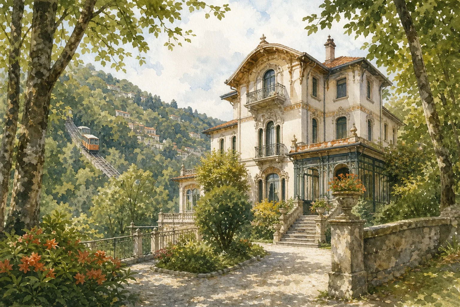 Villino Rubini stay in Brunate near the Como funicular