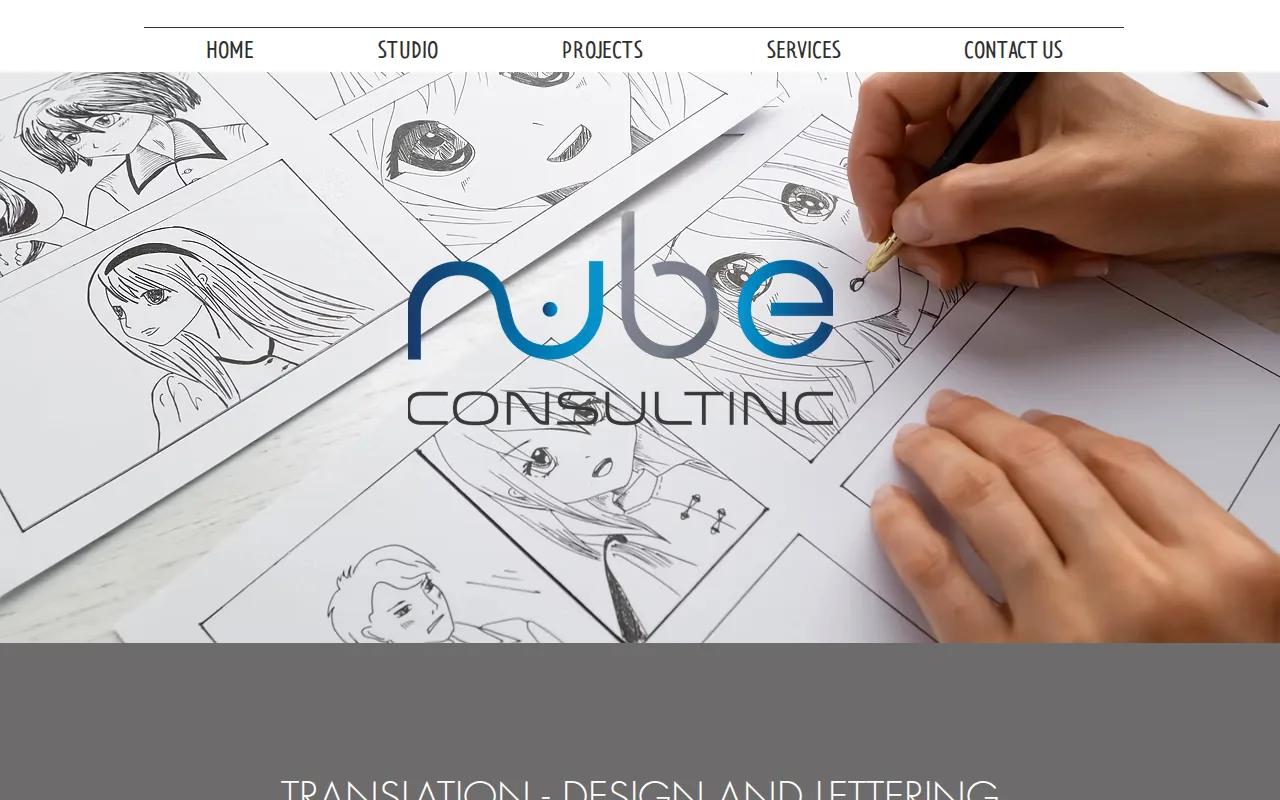 Screenshot of the Nube Consulting website