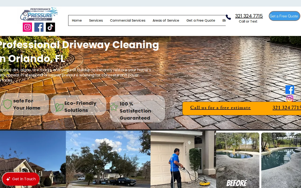 Performance Pressure Wash: visual reference for 1. Performance Pressure Wash — Our Top Pick for Central Florida