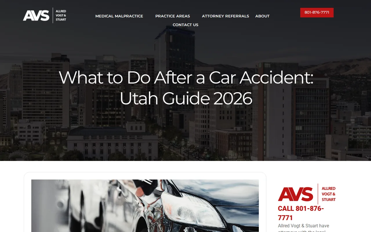Screenshot of the AVS Law Group website
