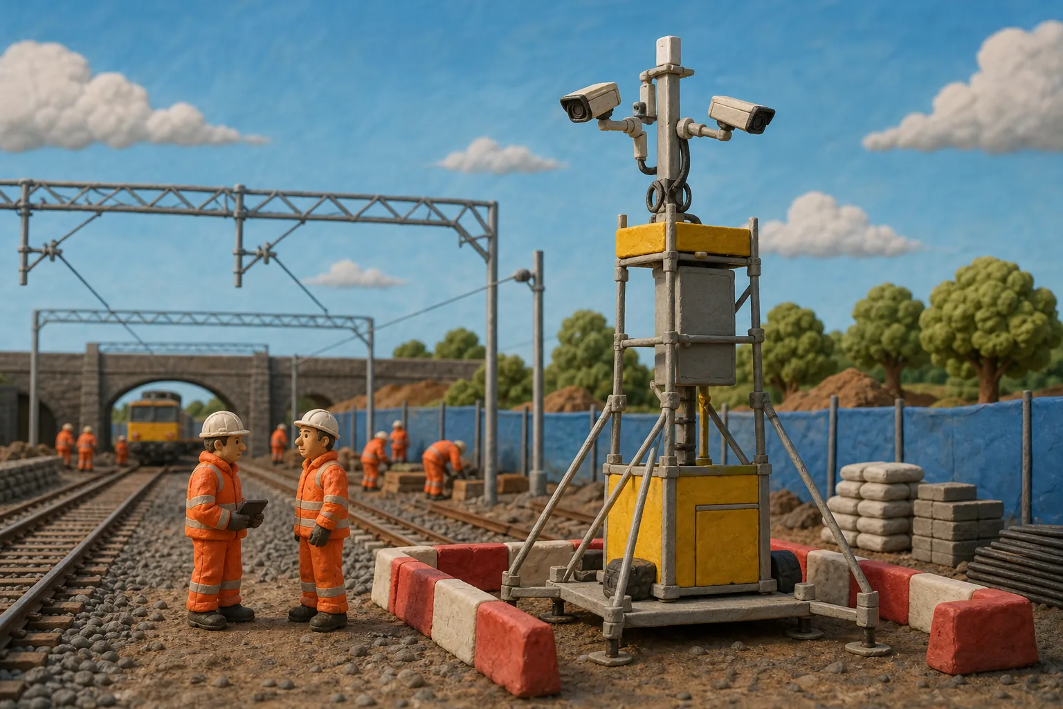 Illustration for Network Rail Type Approved CCTV Tower