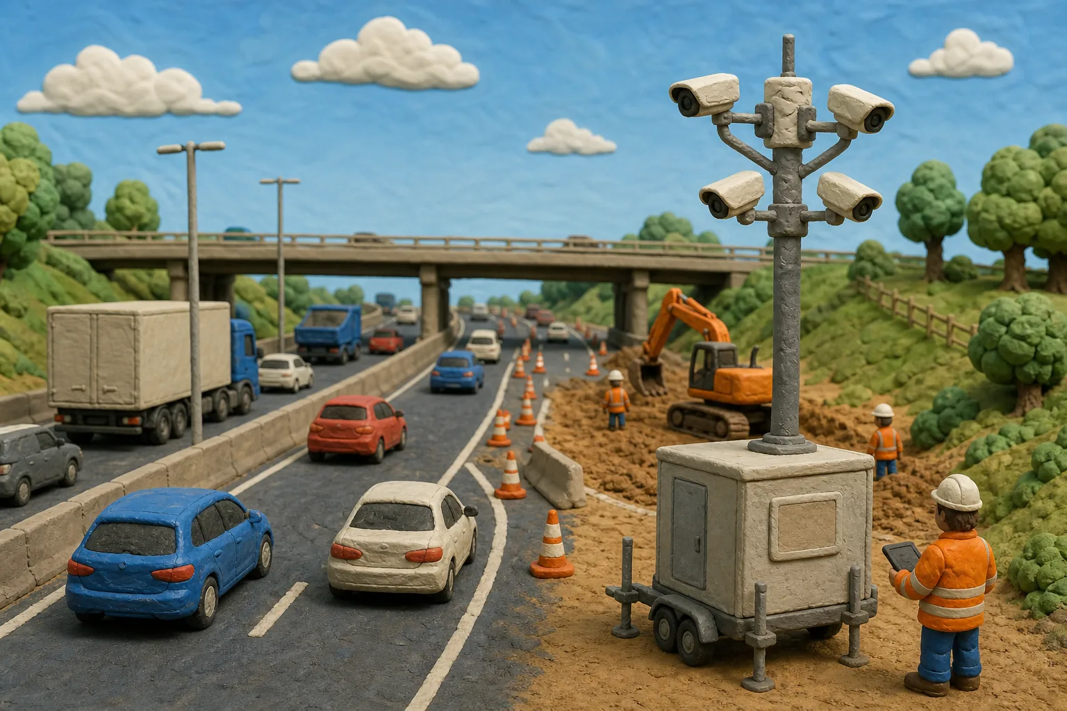 Illustration for Traffic Management CCTV Tower