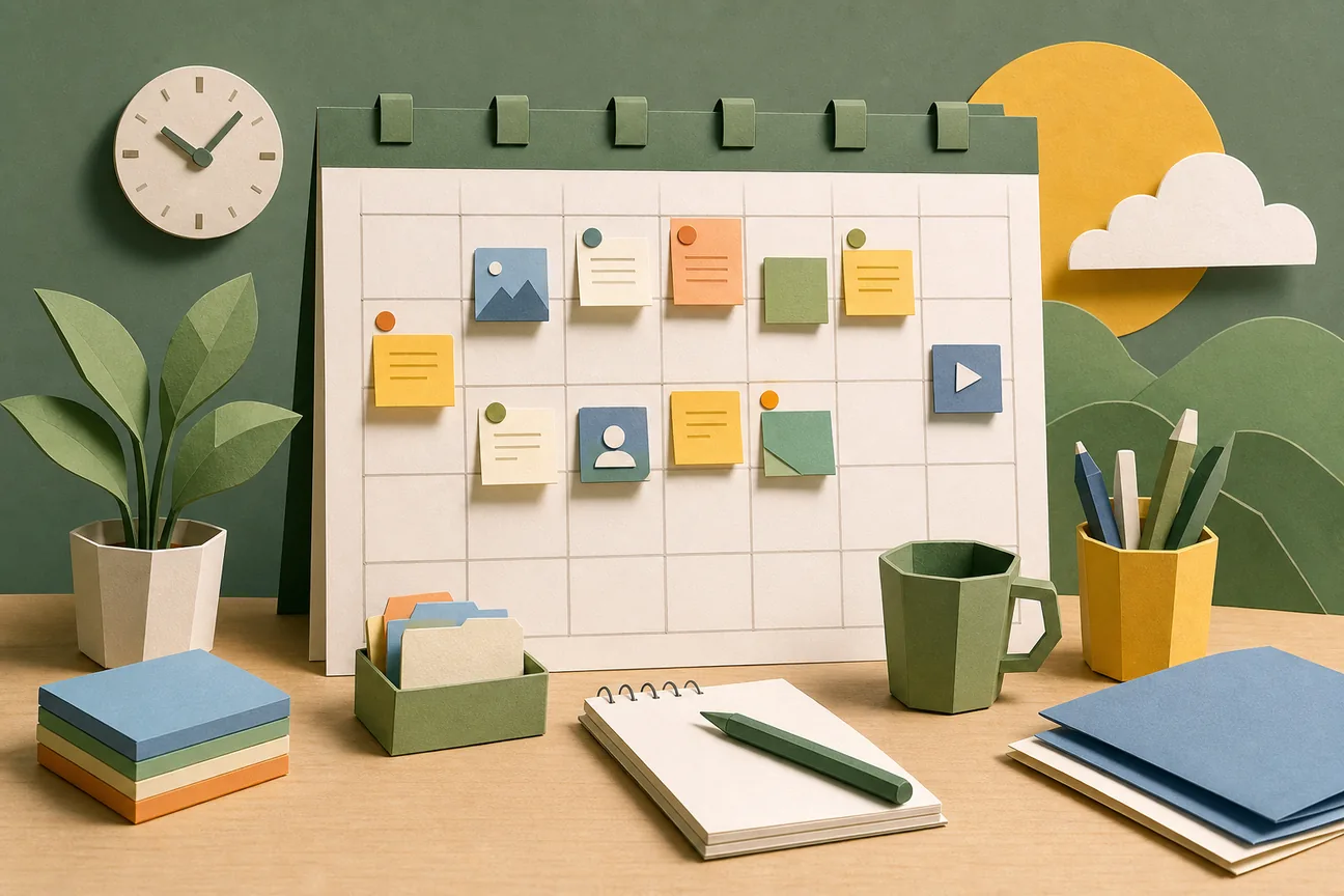 Editorial illustration for Best Content Calendar Templates for Google Sheets