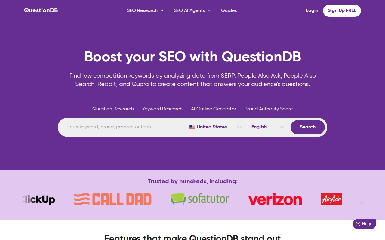 QuestionDB: visual reference for 12. QuestionDB