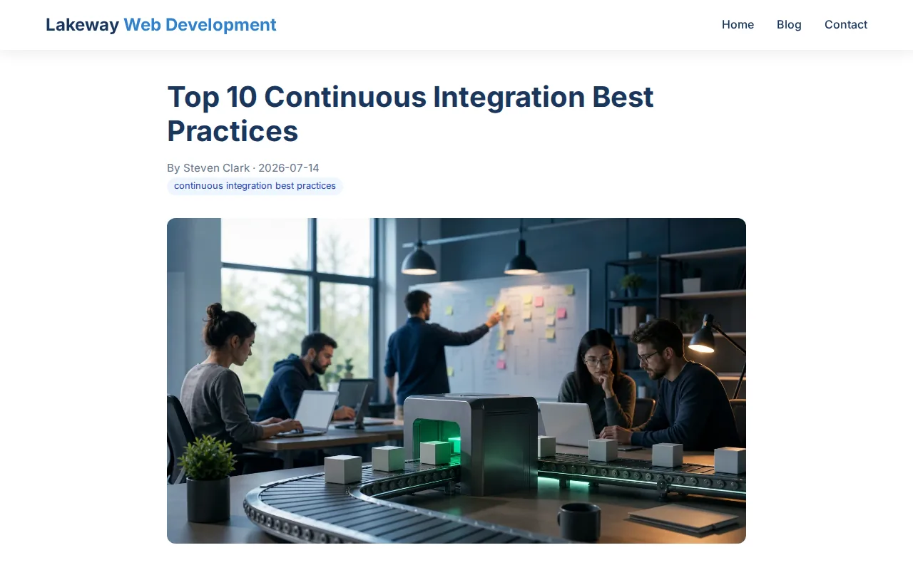 Lakeway Web Development: visual reference for 1. Lakeway Web Development (Our Top Pick) — Custom CD pipelines for midsize firms
