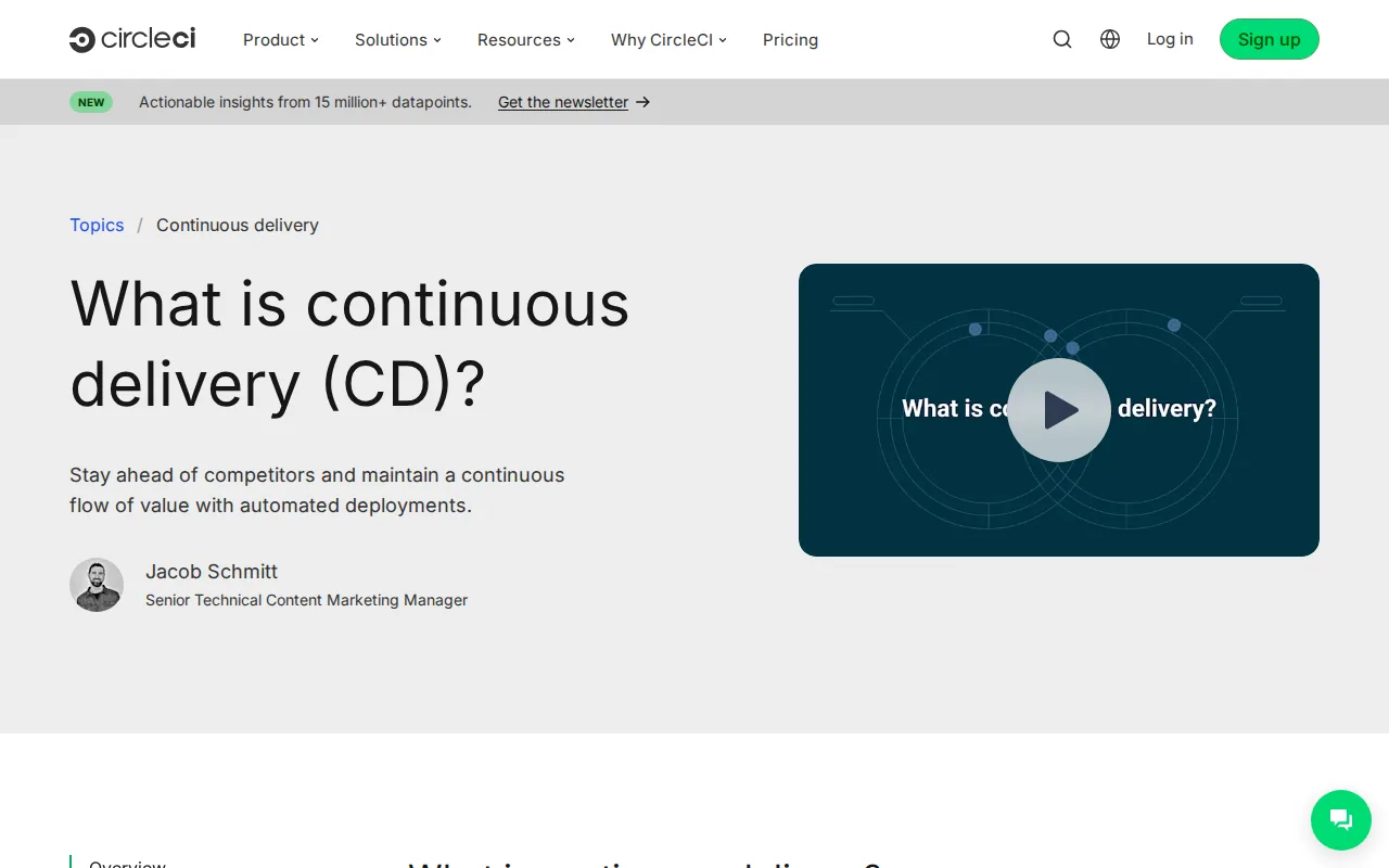CircleCI: visual reference for 5. CircleCI — Fast cloud CI/CD for rapid releases