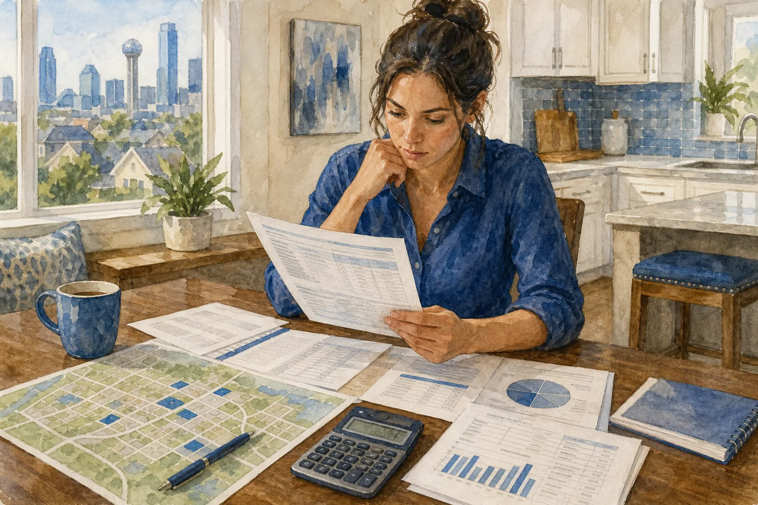 Dallas housing costs, property taxes, and home buying budget.