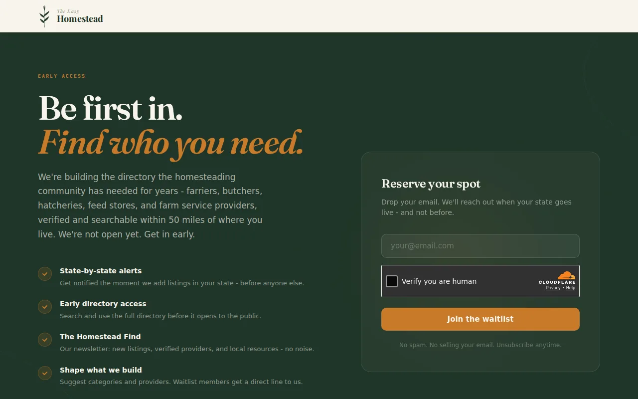 The Easy Homestead: visual reference for 1. The Easy Homestead, Our Top Pick for Finding Local Poultry Resources