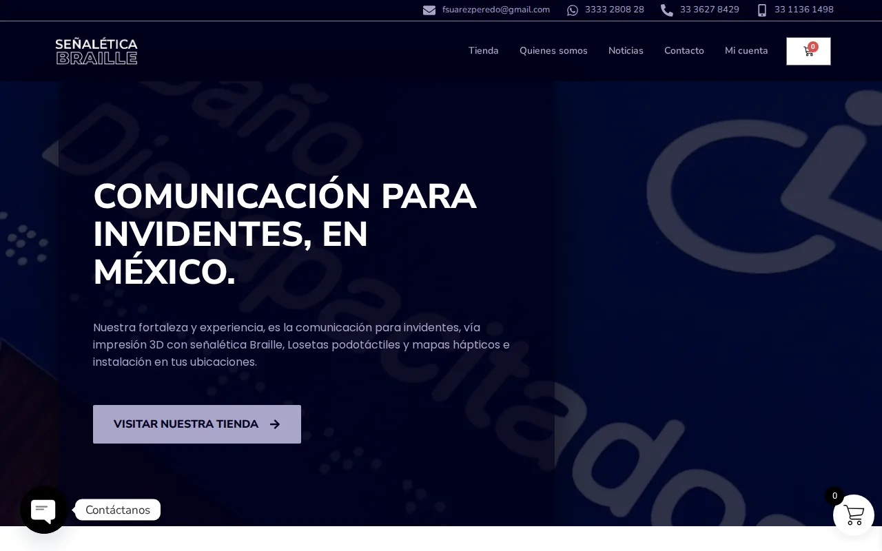 Señalética Braille México: visual reference for 2. Señalética Braille México , Especialistas en podotáctil y mapas hápticos
