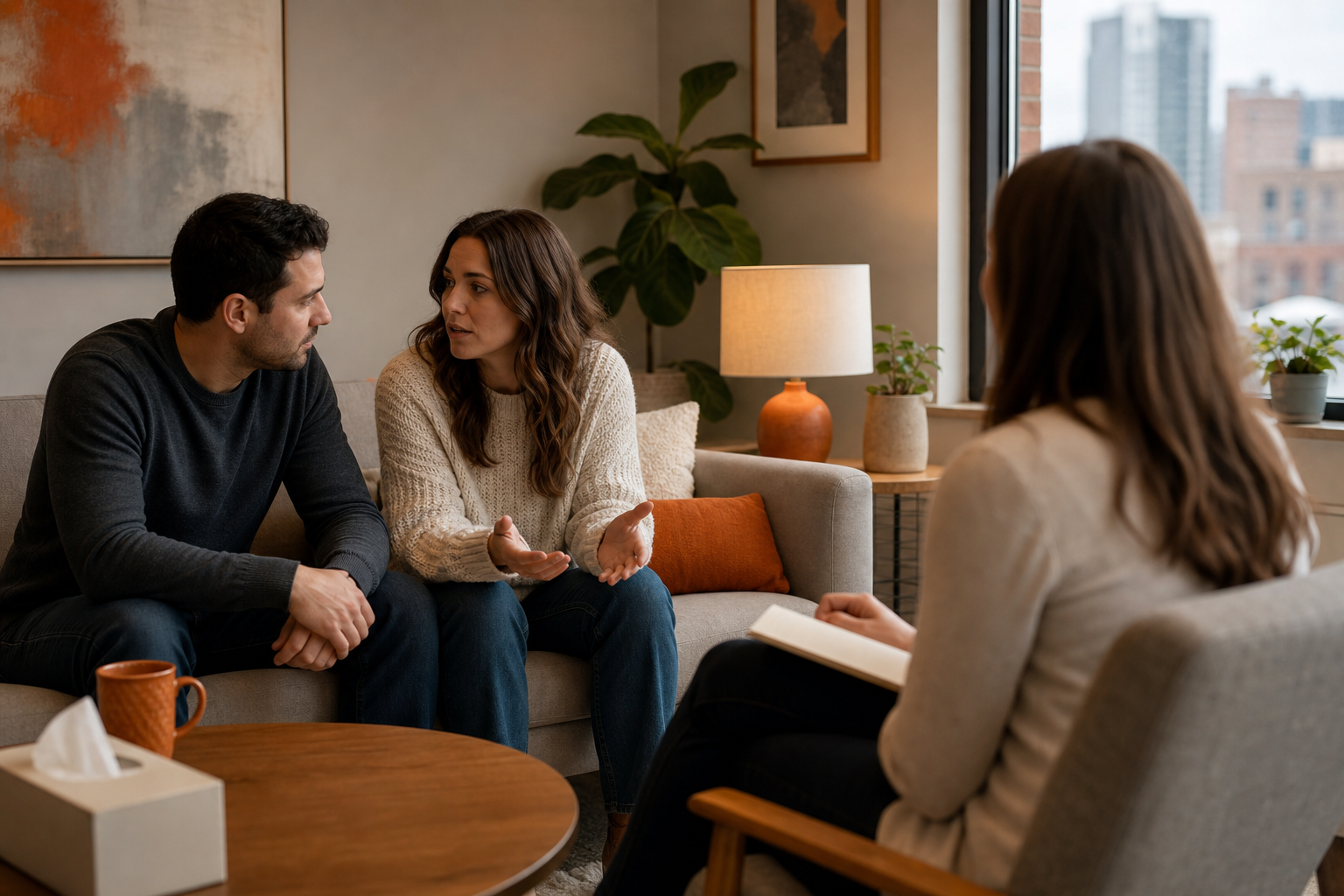 Cincinnati couples therapy session focused on relationship conflict cycles
