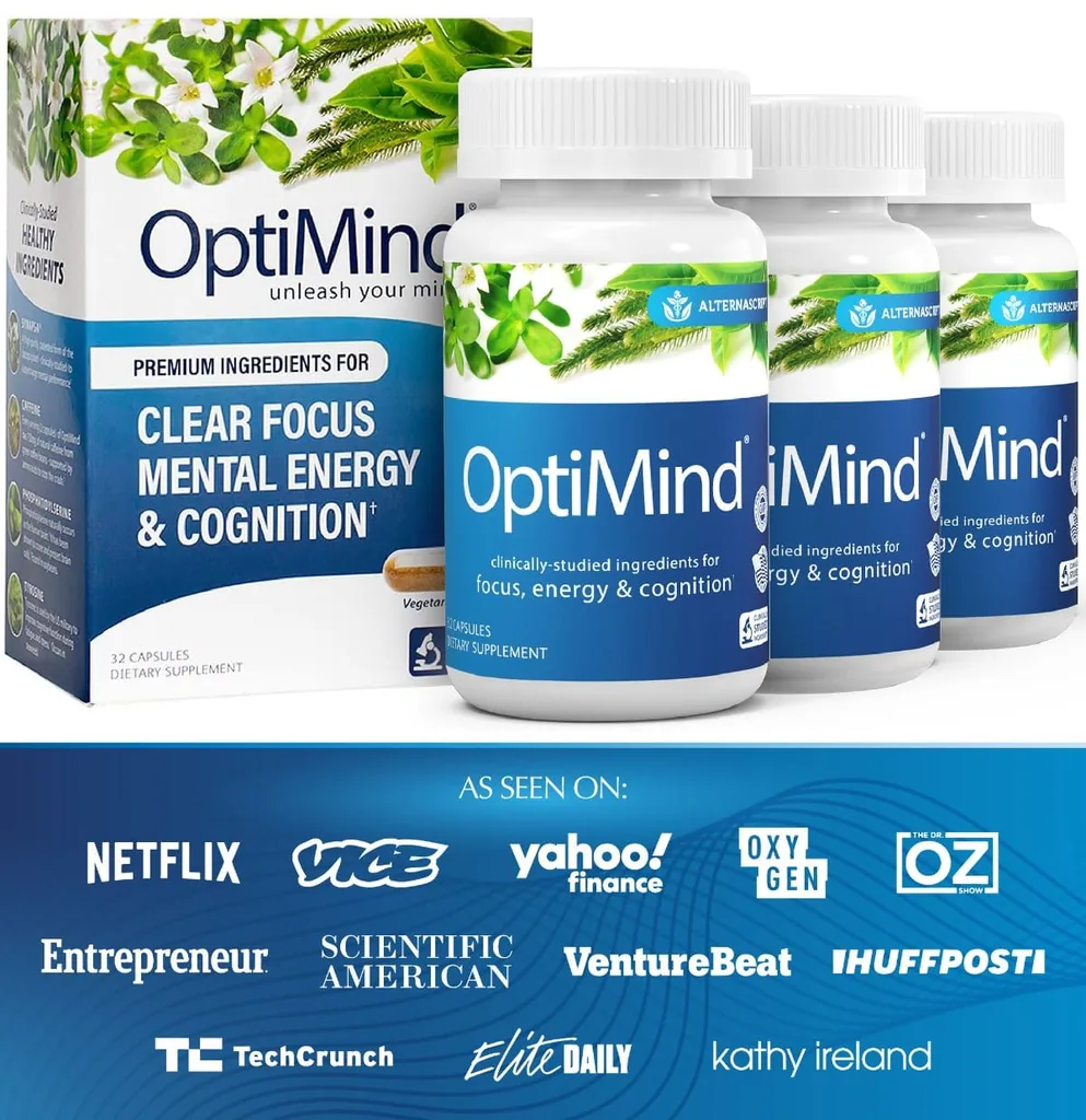 OptiMind® Brain Supplement: visual reference for 1. OptiMind® Brain Supplement — 3-Pack