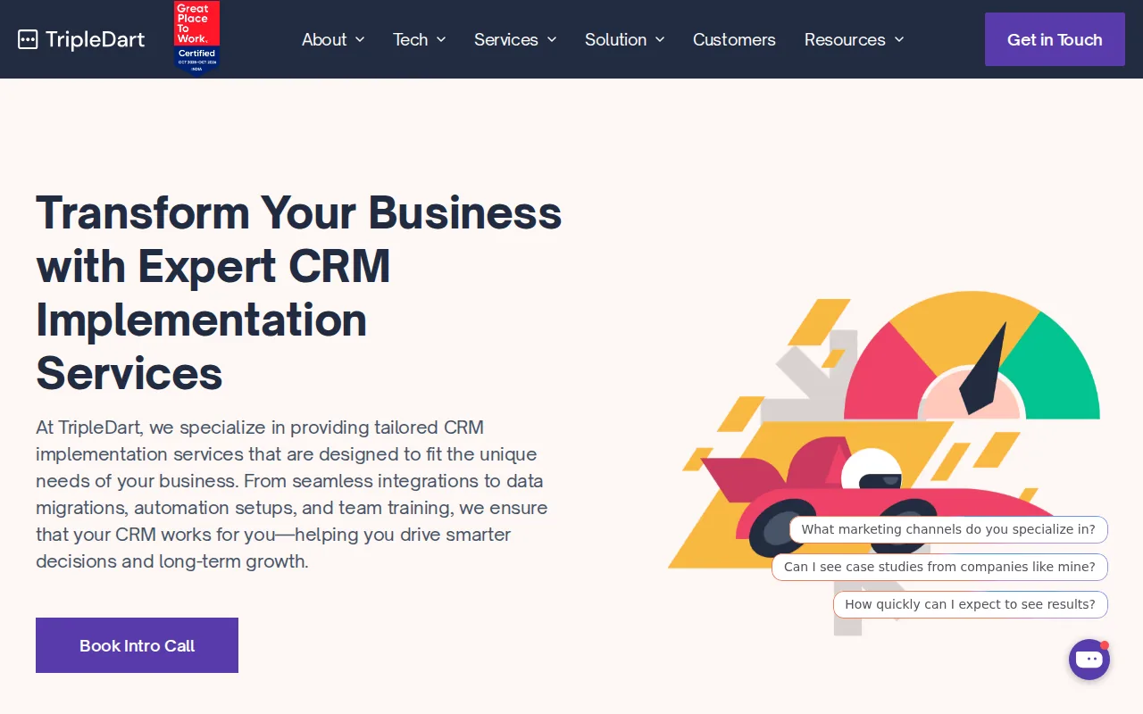 TripleDart: visual reference for 4. TripleDart — RevOps‑Focused CRM Build for B2B SaaS Startups
