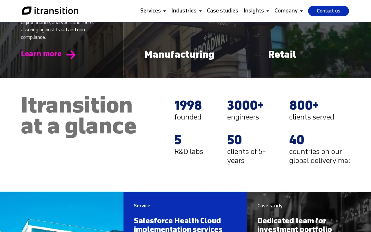 Itransition: visual reference for 7. Itransition — CRM migration expertise for healthcare