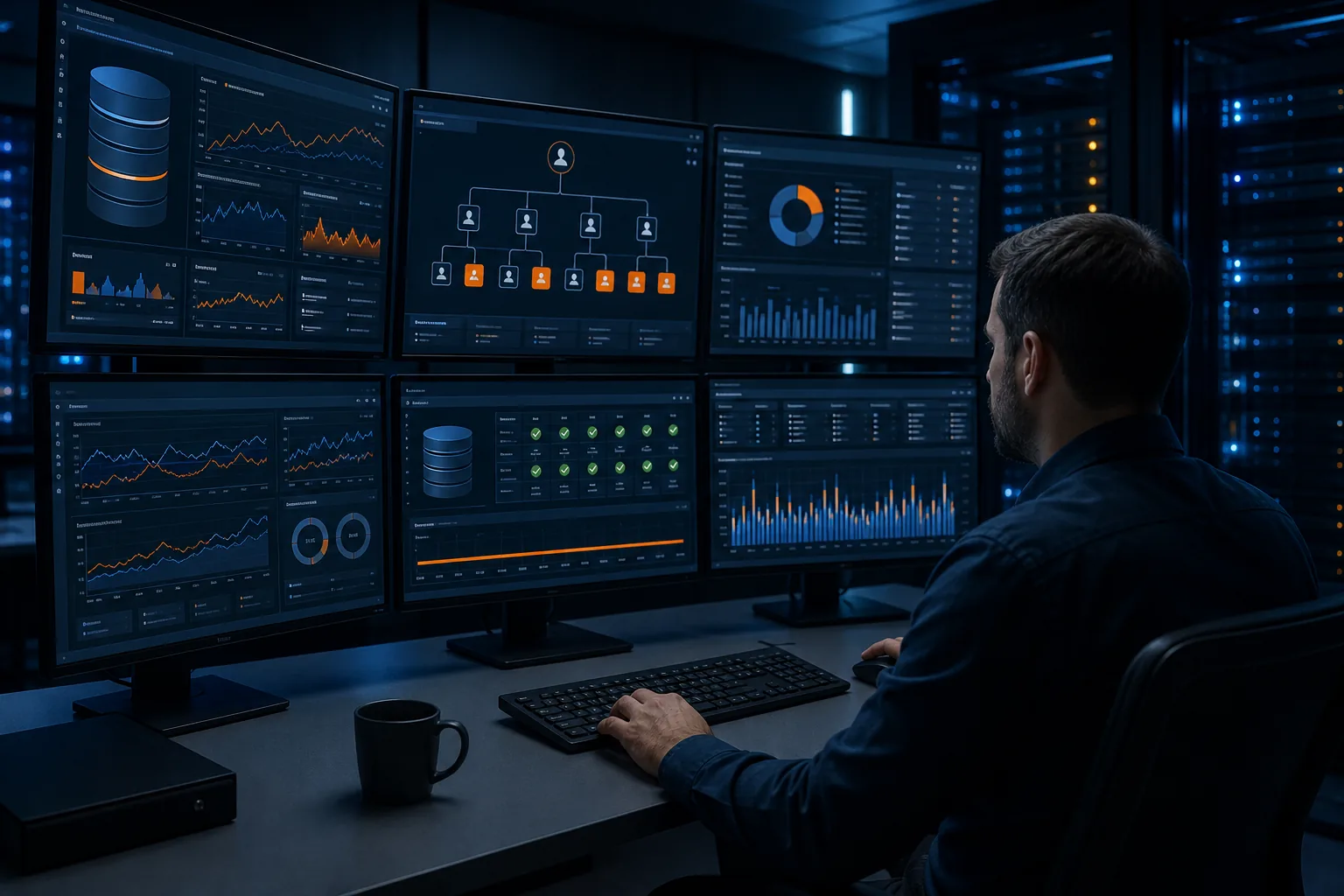 database security monitoring and performance optimization dashboard