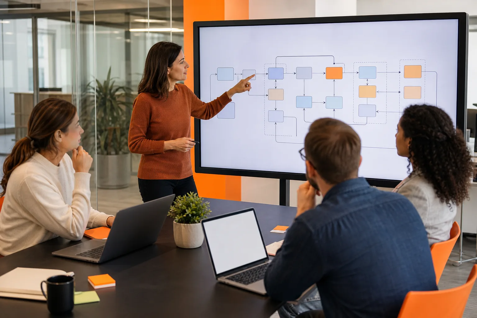Custom software workflow planning for business goals
