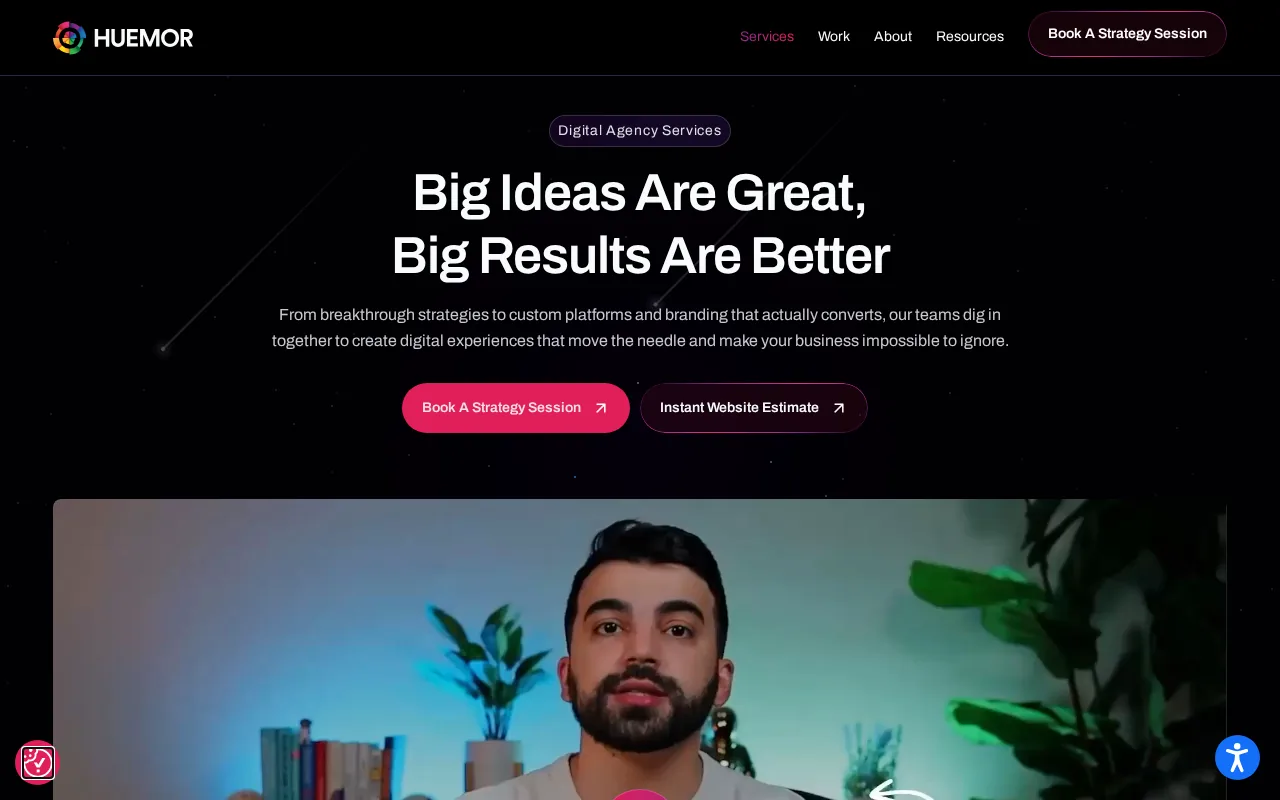 Huemor: visual reference for 3. Huemor — B2B Redesign Pricing Transparency