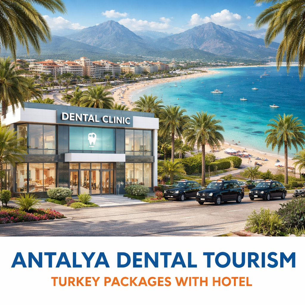 Dental tourism package in Antalya with hotel accommodation and clinic transfer support