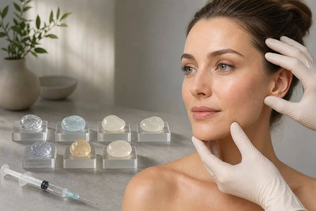 Editorial illustration for Best Dermal Filler Types: 6 Options Compared
