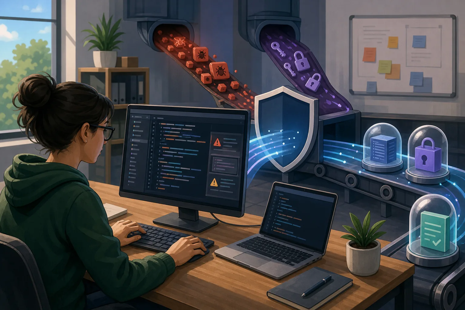 Illustration for GitHub Advanced Security